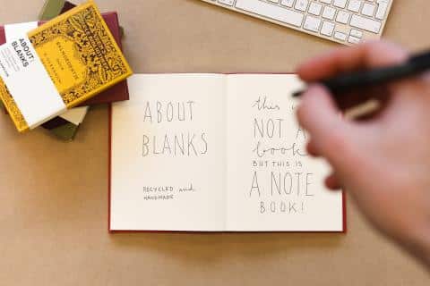 About Blanks: vintage boek wordt uniek notitieboek